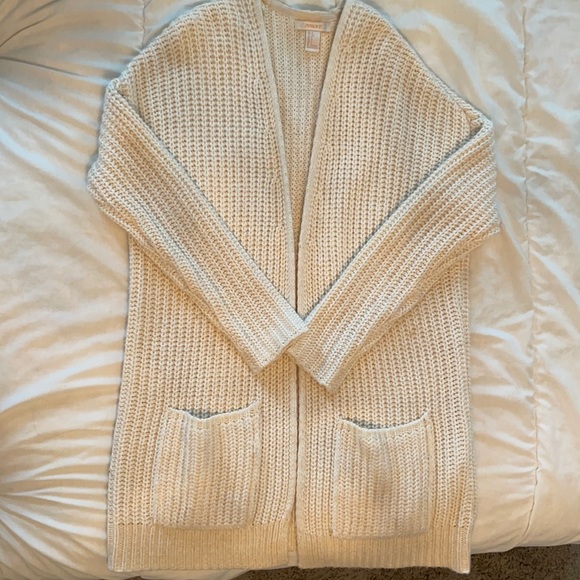 Forever 21 Cream Cardigan Size S - Picture 1 of 2